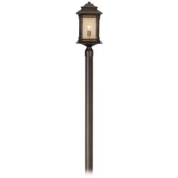 Franklin Iron Hickory Point 104&quot; High Bronze Direct Burial Post Light