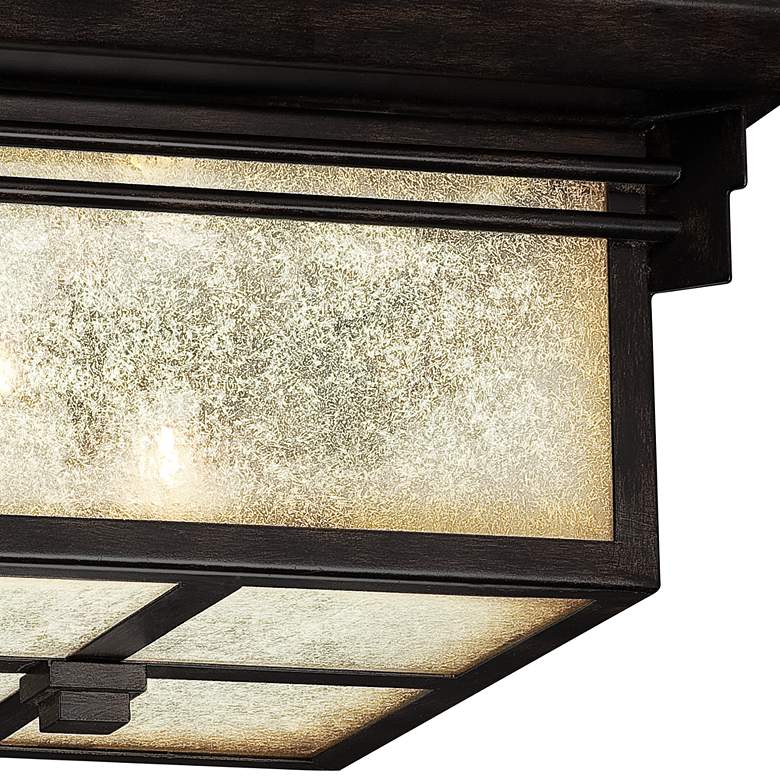 Image 4 Franklin Iron Hickory Point 15" Wide Bronze Outdoor Ceiling Light more views