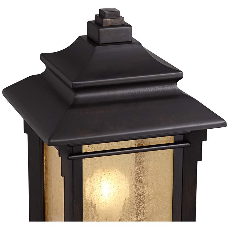 Image 4 Franklin Iron Hickory Point 16 1/2" Bronze Outdoor Pier Mount Light more views