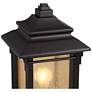 Franklin Iron Hickory Point 16 1/2" Bronze Outdoor Pier Mount Light in scene