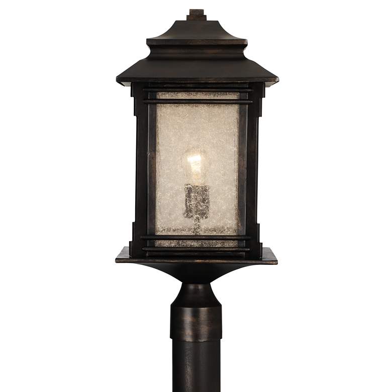 Image 2 Franklin Iron Hickory Point 21 1/2" High Bronze Outdoor Post Light