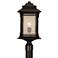 Franklin Iron Hickory Point 21 1/2" High Bronze Outdoor Post Light