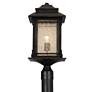 Franklin Iron Hickory Point 21 1/2" High Bronze Outdoor Post Light in scene