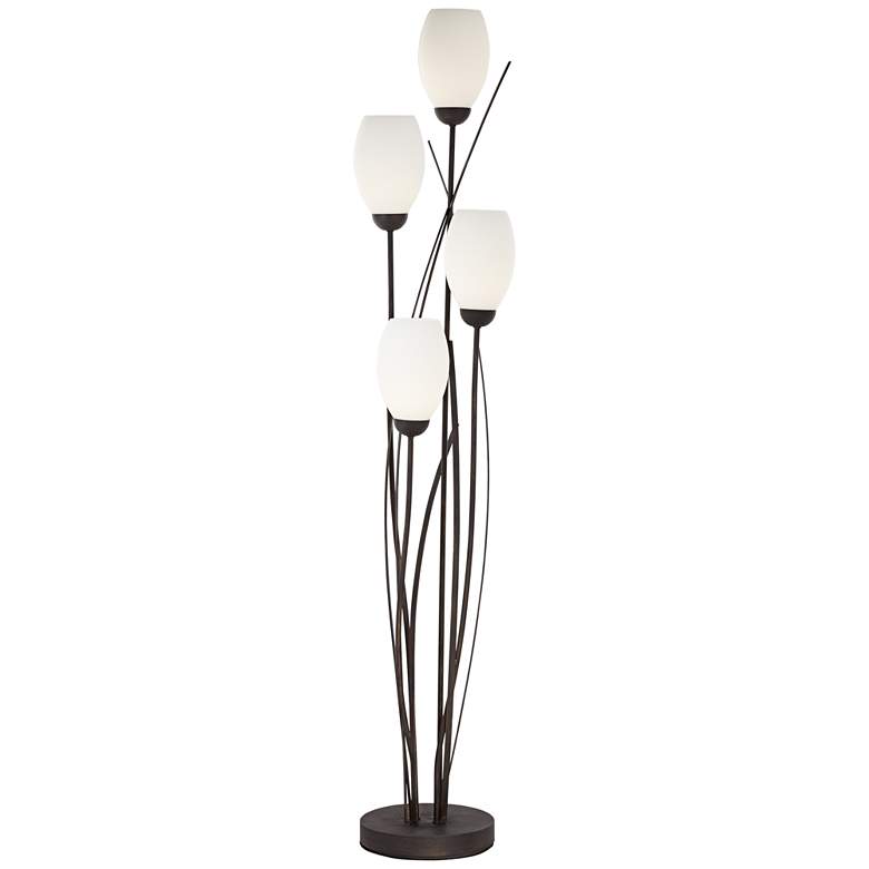 Image 7 Franklin Iron Jareth 73" Tulip 4-Light Floor Lamp with Smart Socket more views