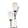 2_Franklin Iron Jareth 77 1/2" Tulip Glass Floor Lamp with Black Riser more views