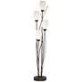 4_Franklin Iron Jareth 77 1/2" Tulip Glass Floor Lamp with Black Riser more views