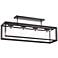 Franklin Iron Ketler 34 3/4" Wide Oiled Bronze 4-Light Ceiling Light