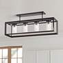2_Franklin Iron Ketler 34 3/4" Wide Oiled Bronze 4-Light Ceiling Light