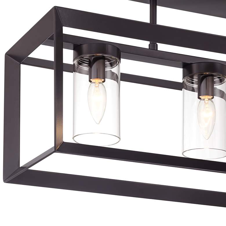 Image 4 Franklin Iron Ketler 34 3/4" Wide Oiled Bronze 4-Light Ceiling Light more views