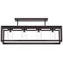 6_Franklin Iron Ketler 34 3/4" Wide Oiled Bronze 4-Light Ceiling Light more views