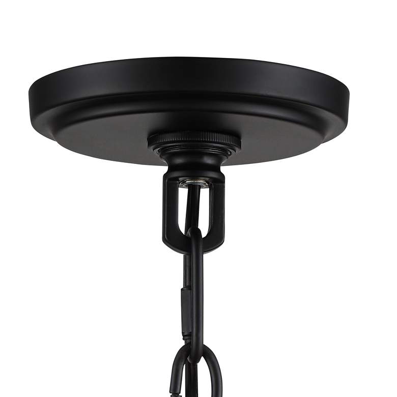 Image 5 Franklin Iron Lacey 29 1/4" Black 2-Tier 12-Light LED Ring Chandelier more views