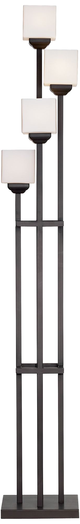 Image 5 Franklin Iron Light Tree 76 3/4" Bronze 4-Light Floor Lamp with Riser more views
