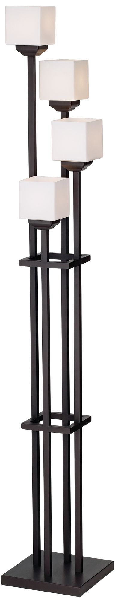 Image 6 Franklin Iron Light Tree 76 3/4" Bronze 4-Light Floor Lamp with Riser more views
