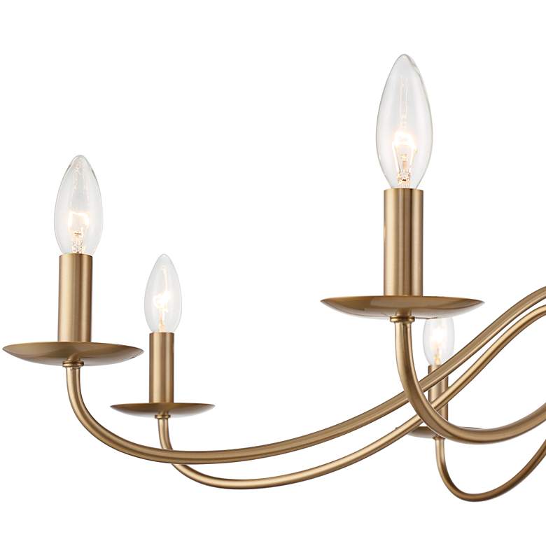 Image 4 Franklin Iron Marinec 42" Soft Gold 8-Light Candelabra Chandelier more views