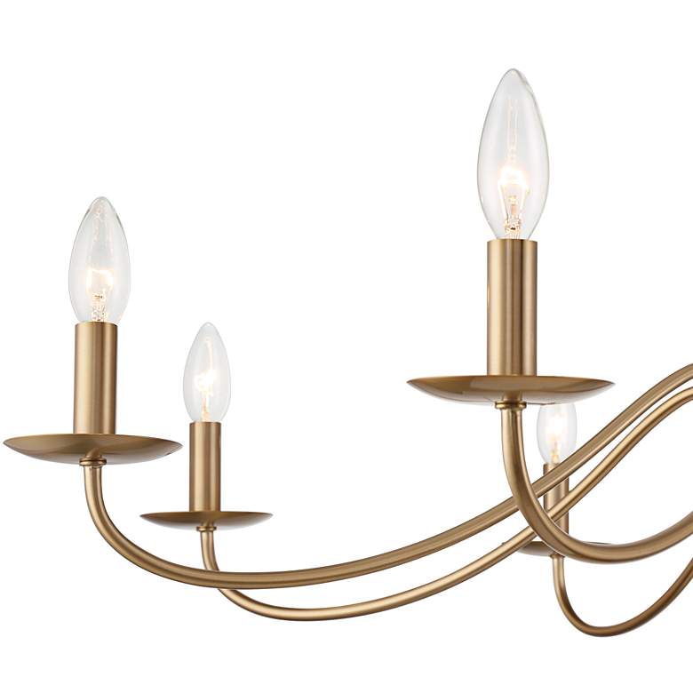 Image 3 Franklin Iron Marinec 42 inch Soft Gold 8-Light Candelabra Chandelier more views