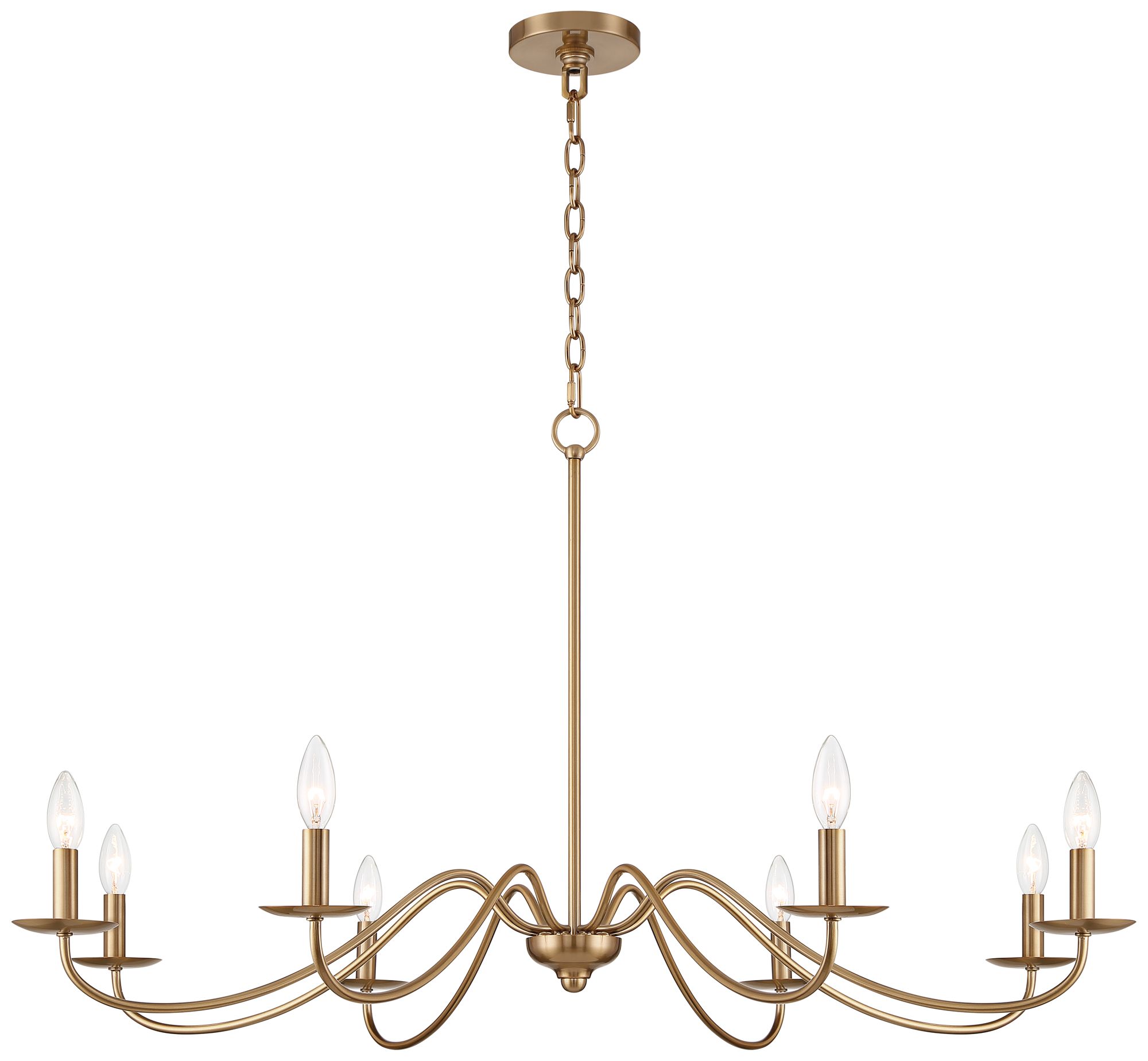 Watch A Video About the Franklin Iron Marinec Soft Gold 8 Light Candelabra Chandelier