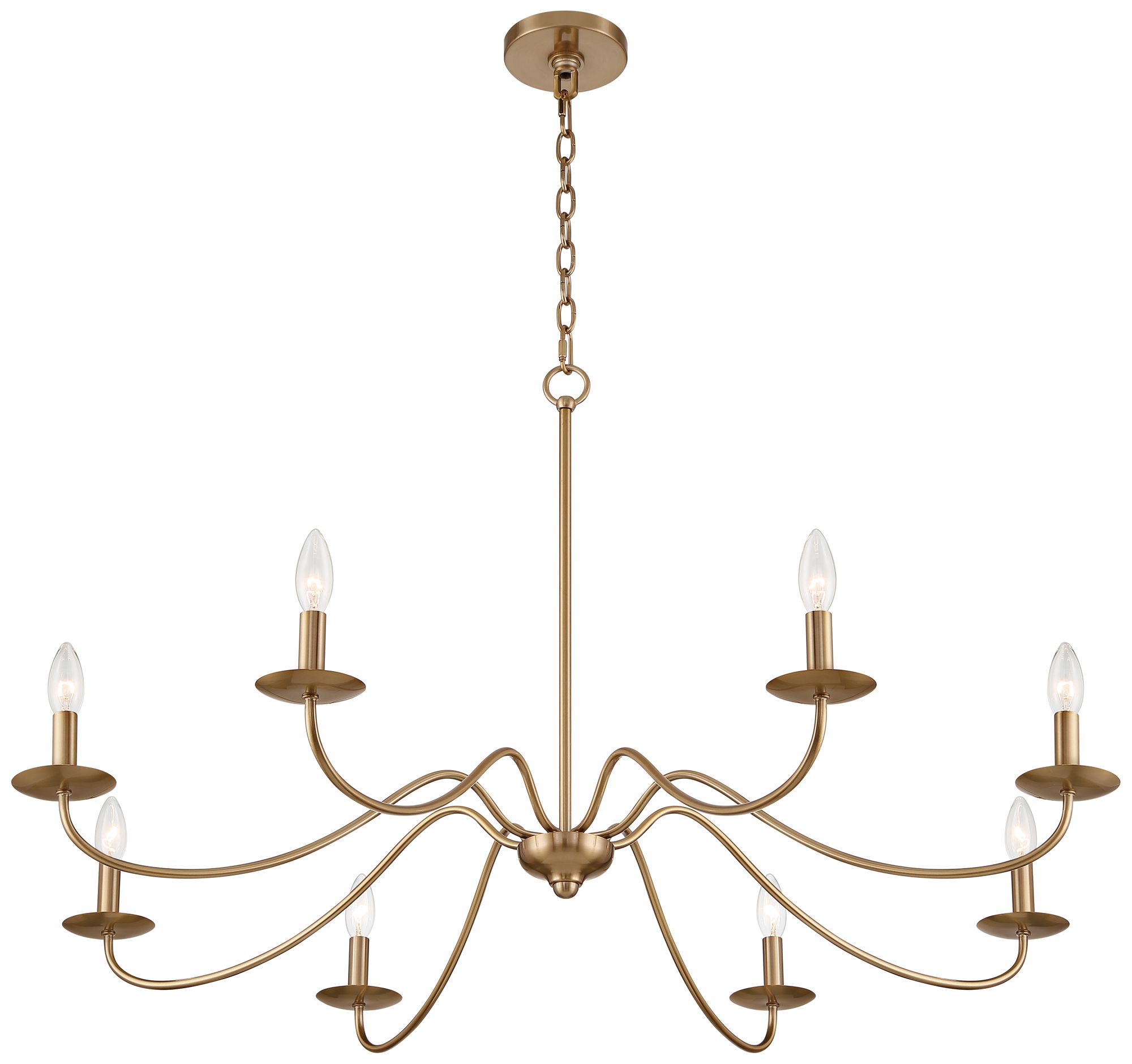Watch A Video About the Franklin Iron Marinec Soft Gold 8 Light Candelabra Chandelier