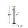 Franklin Iron Metro 71" 3-in-1 Torchiere Floor Lamp with Side Lights