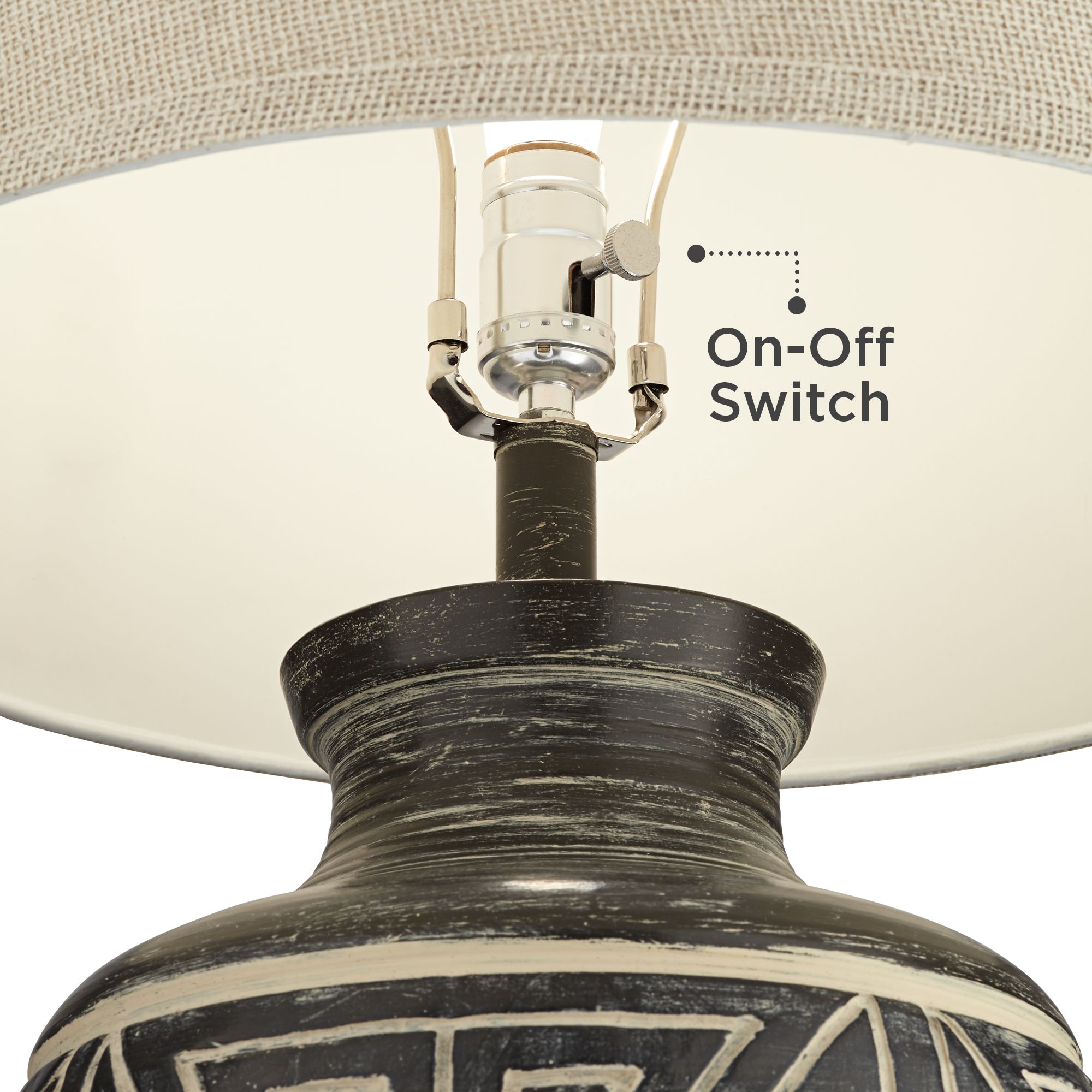 Image 5 Franklin Iron Miguel 32" Earth Tone Rustic Jar Southwest Table Lamp more views