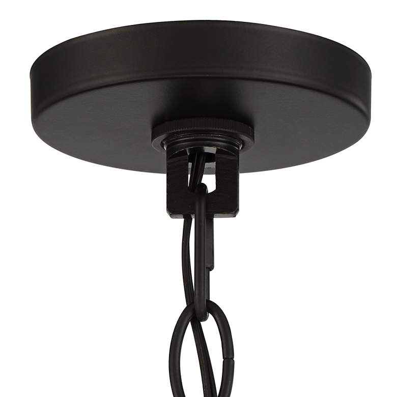 Image 6 Franklin Iron Milanese 37 1/2" Black 12-Light Candelabra Chandelier more views