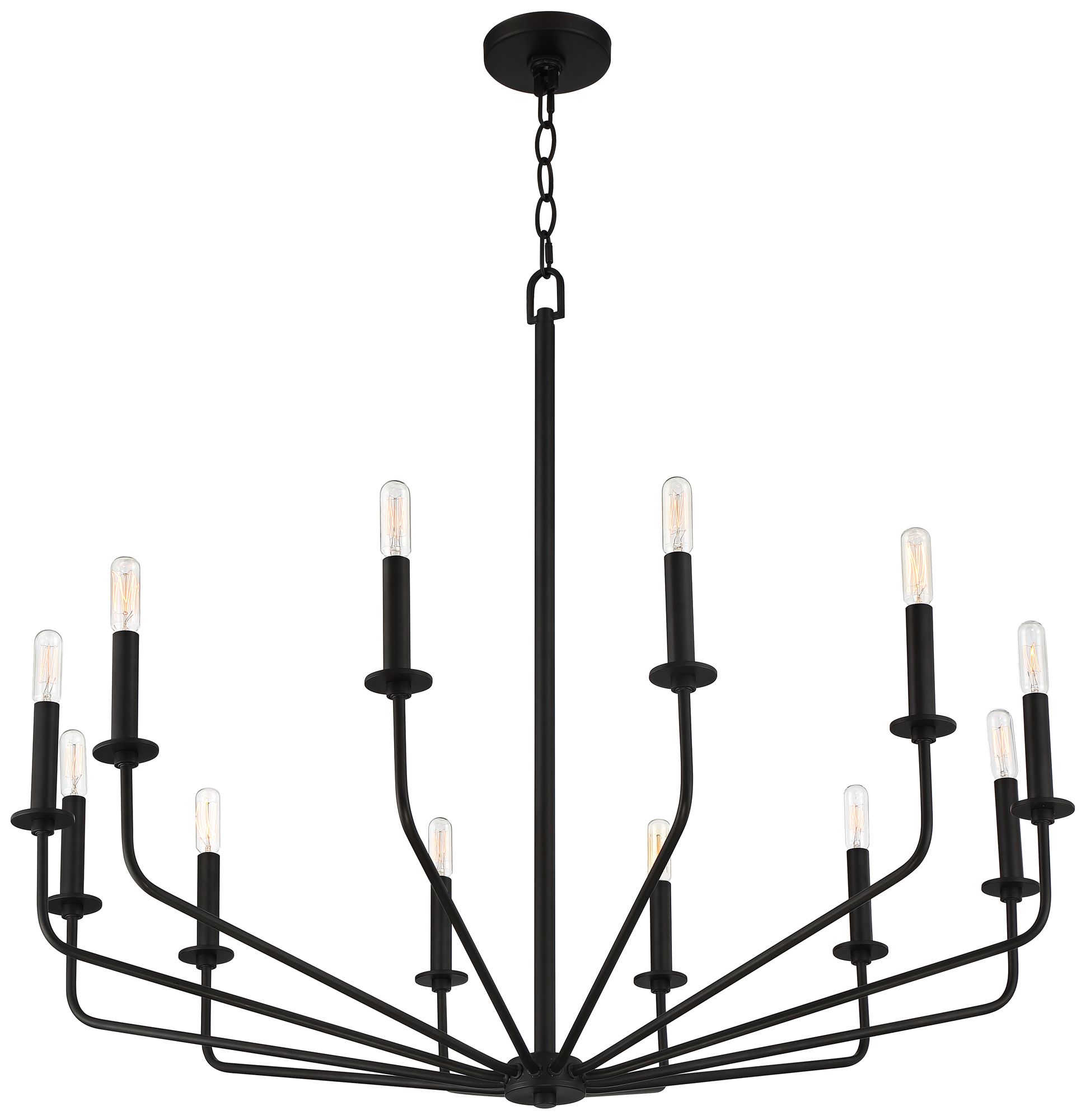 Watch A Video About the Franklin Iron Milanese Black 12 Light Candelabra Chandelier