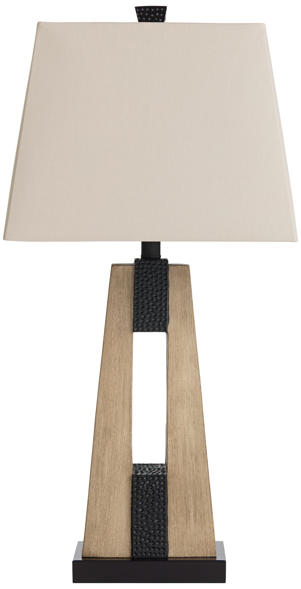Franklin Iron Mitchell 27" Rustic Column USB Table Lamps Set of 2 in scene