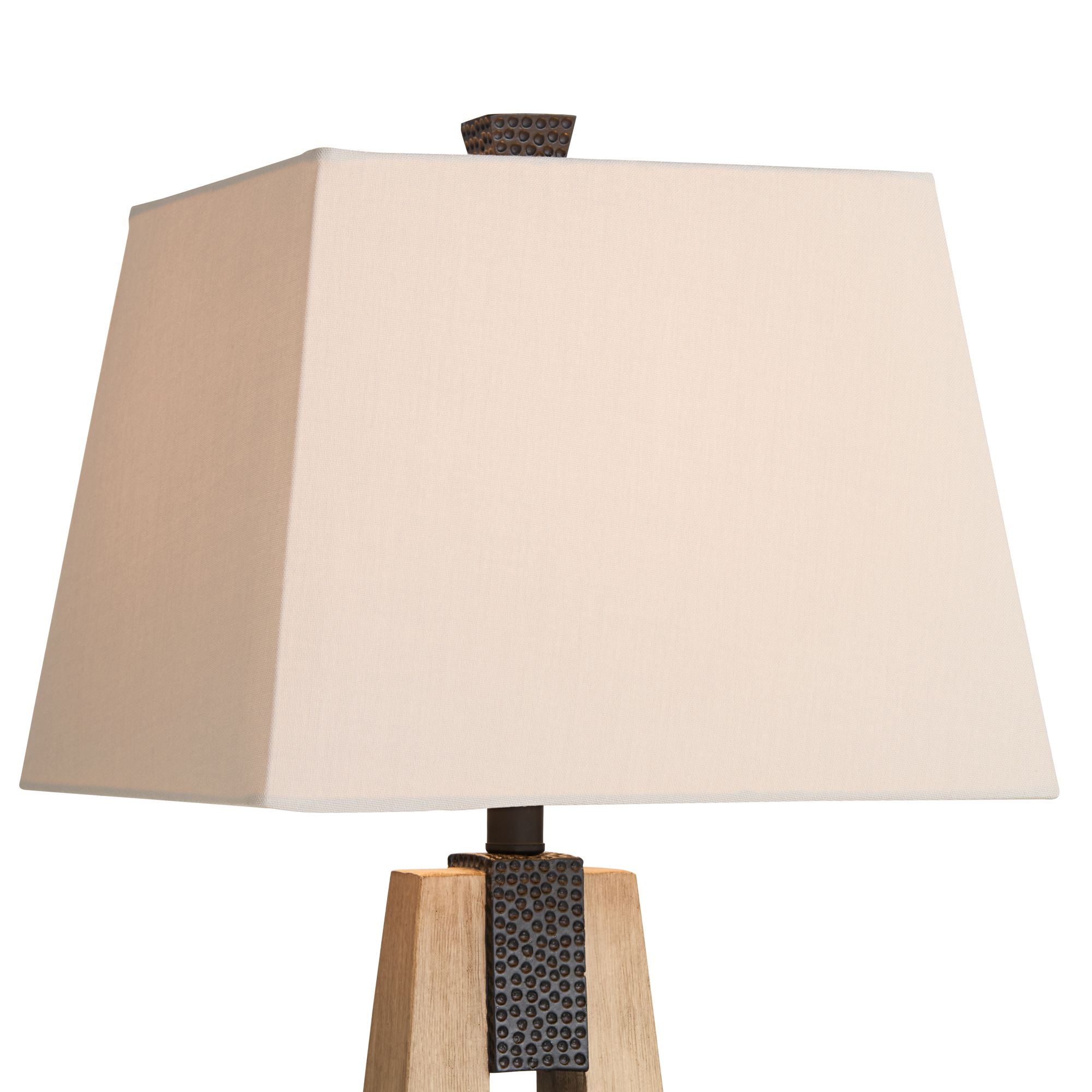 Image 4 Franklin Iron Mitchell 27" Rustic Column USB Table Lamps Set of 2 more views