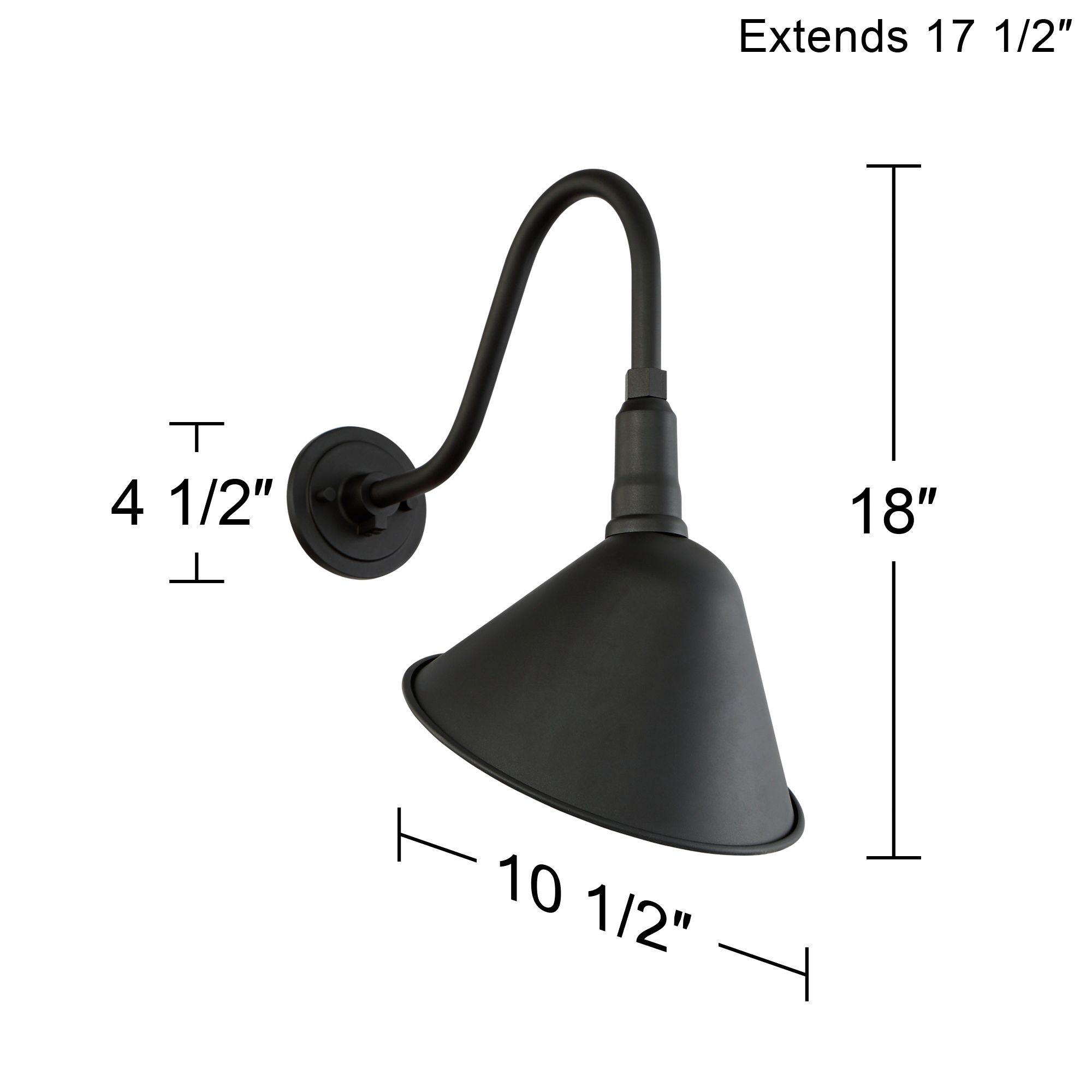 Franklin Iron Neihart 18 1/4" High Rustic Black RLM Outdoor Wall Light in scene