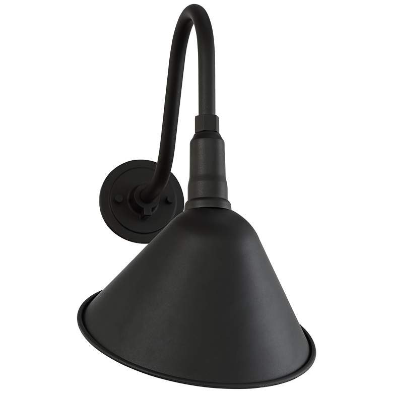 Image 5 Franklin Iron Neihart 18" High Rustic Black RLM Outdoor Wall Light more views
