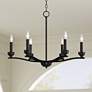 Watch A Video About the Franklin Iron Norwell Semi Gloss Black 6 Light Chandelier