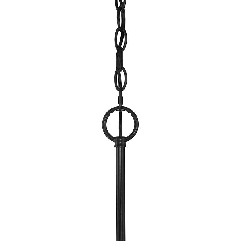 Image 4 Franklin Iron Norwell 27 1/2" Semi Gloss Black 6-Light Chandelier more views