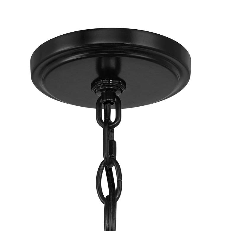 Image 5 Franklin Iron Norwell 27 1/2" Semi Gloss Black 6-Light Chandelier more views