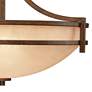 Thumbnail3 of Franklin Iron Oak Valley 26 1/2" Scavo Glass Bowl Pendant Chandelier more views