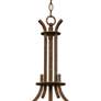 Thumbnail4 of Franklin Iron Oak Valley 26 1/2" Scavo Glass Bowl Pendant Chandelier more views