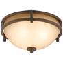 Franklin Iron Oak Valley Collection 15" Wide Scavo Glass Ceiling Light