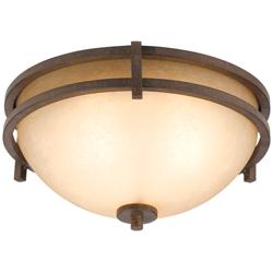 Franklin Iron Oak Valley Collection 15&quot; Wide Scavo Glass Ceiling Light