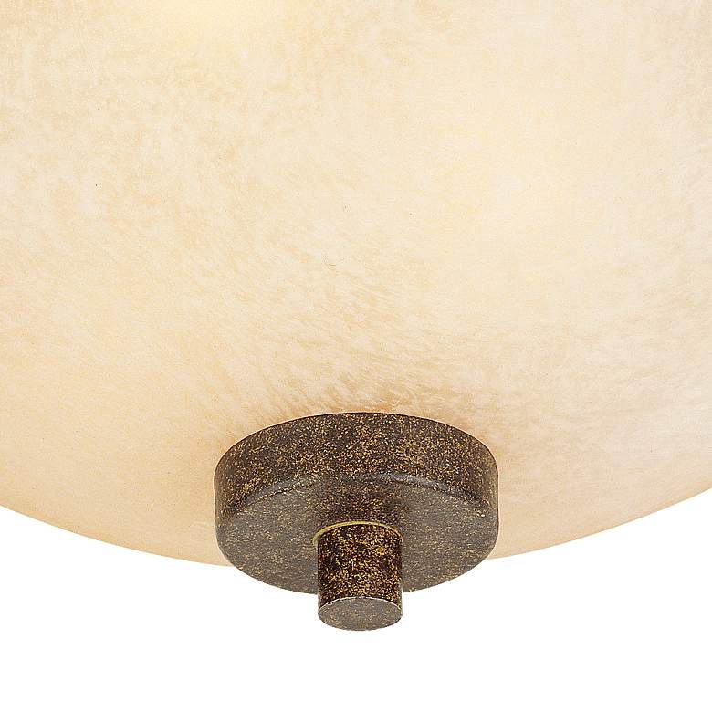Image 3 Franklin Iron Oak Valley Collection 15" Wide Scavo Glass Ceiling Light more views