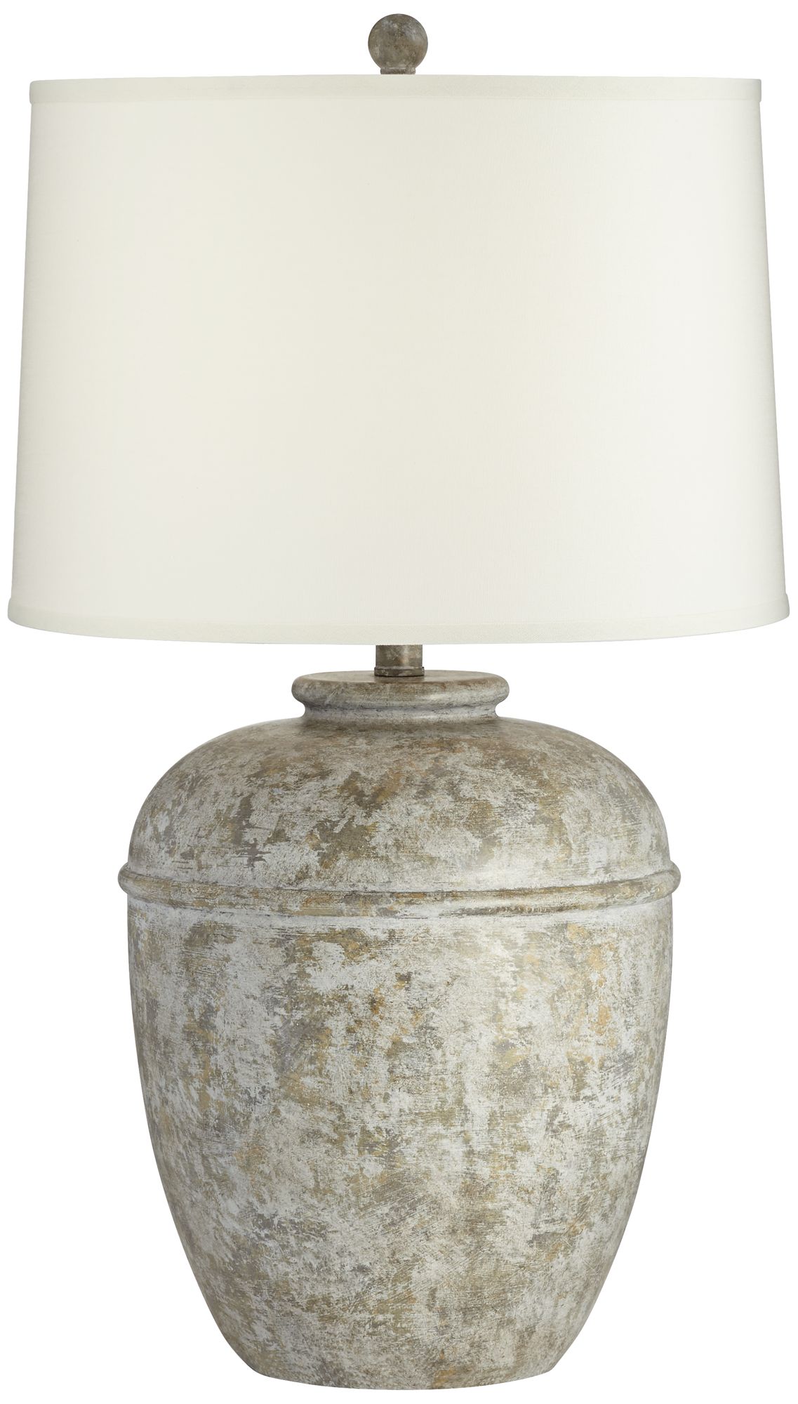 Image 2 Franklin Iron Otero 27" Mottled Stone Finish Rustic Jug Table Lamp
