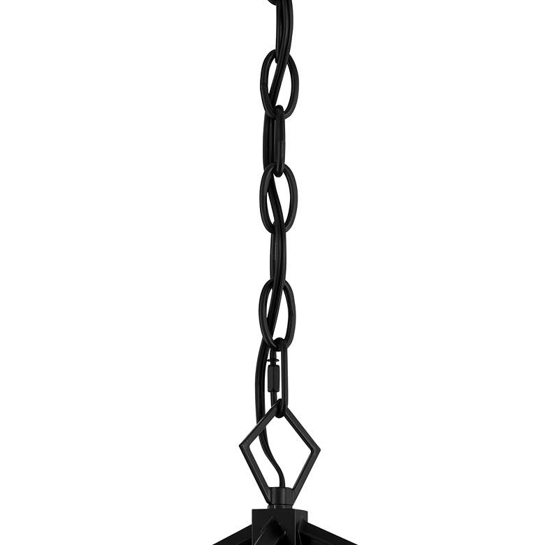 Image 4 Franklin Iron Queluz 13" Wide Black 4-Light Entry Pendant Light more views