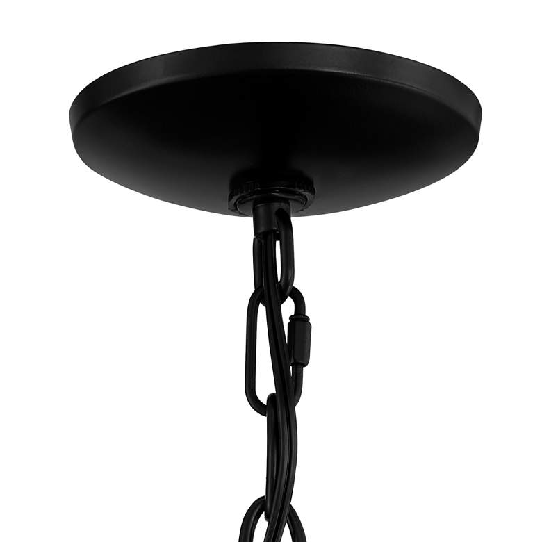 Image 5 Franklin Iron Queluz 13 inch Wide Black 4-Light Entry Pendant Light more views