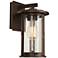 Franklin Iron Ridgeland 10 1/2" Bronze Lantern Outdoor Wall Light