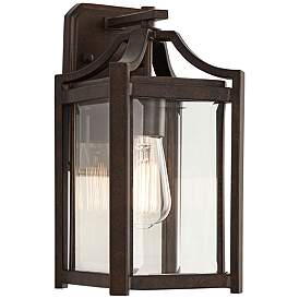 Image3 of Franklin Iron Rockford 12 1/2" High Bronze Outdoor Lantern Wall Light