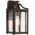 Franklin Iron Rockford 12 1/2" High Bronze Outdoor Lantern Wall Light