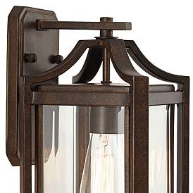 Image4 of Franklin Iron Rockford 12 1/2" High Bronze Outdoor Lantern Wall Light more views