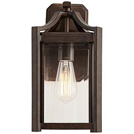 Image5 of Franklin Iron Rockford 12 1/2" High Bronze Outdoor Lantern Wall Light more views