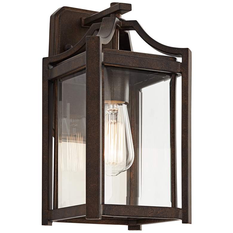 Image 6 Franklin Iron Rockford 12 1/2" High Bronze Outdoor Lantern Wall Light more views
