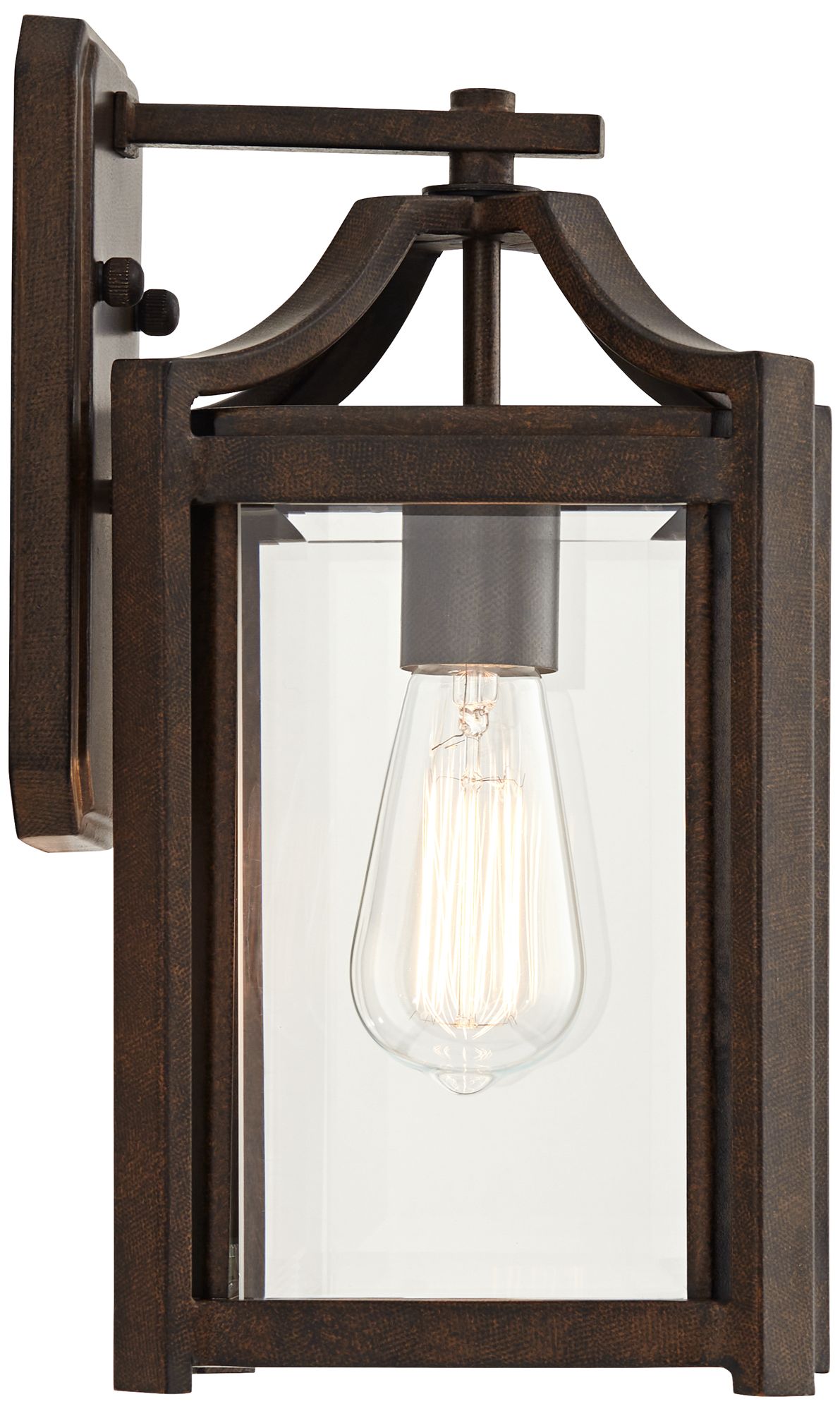 Franklin Iron Rockford 12 1/2" High Bronze Outdoor Lantern Wall Light in scene