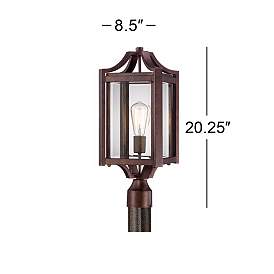 Image4 of Franklin Iron Rockford 20 1/4" High Bronze Outdoor Post Light more views