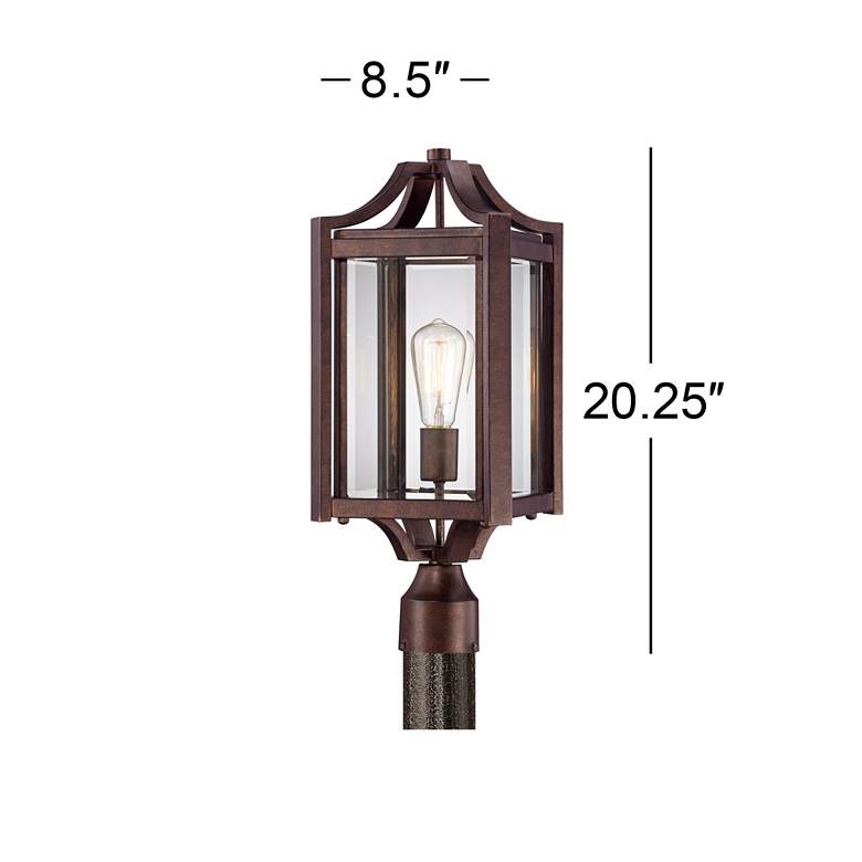 Image 4 Franklin Iron Rockford 20 1/4" High Bronze Outdoor Post Light more views