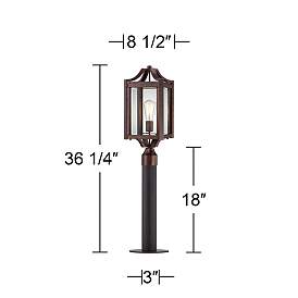 Image4 of Franklin Iron Rockford 36 1/4" Landscape Light with Low Voltage Bulb more views
